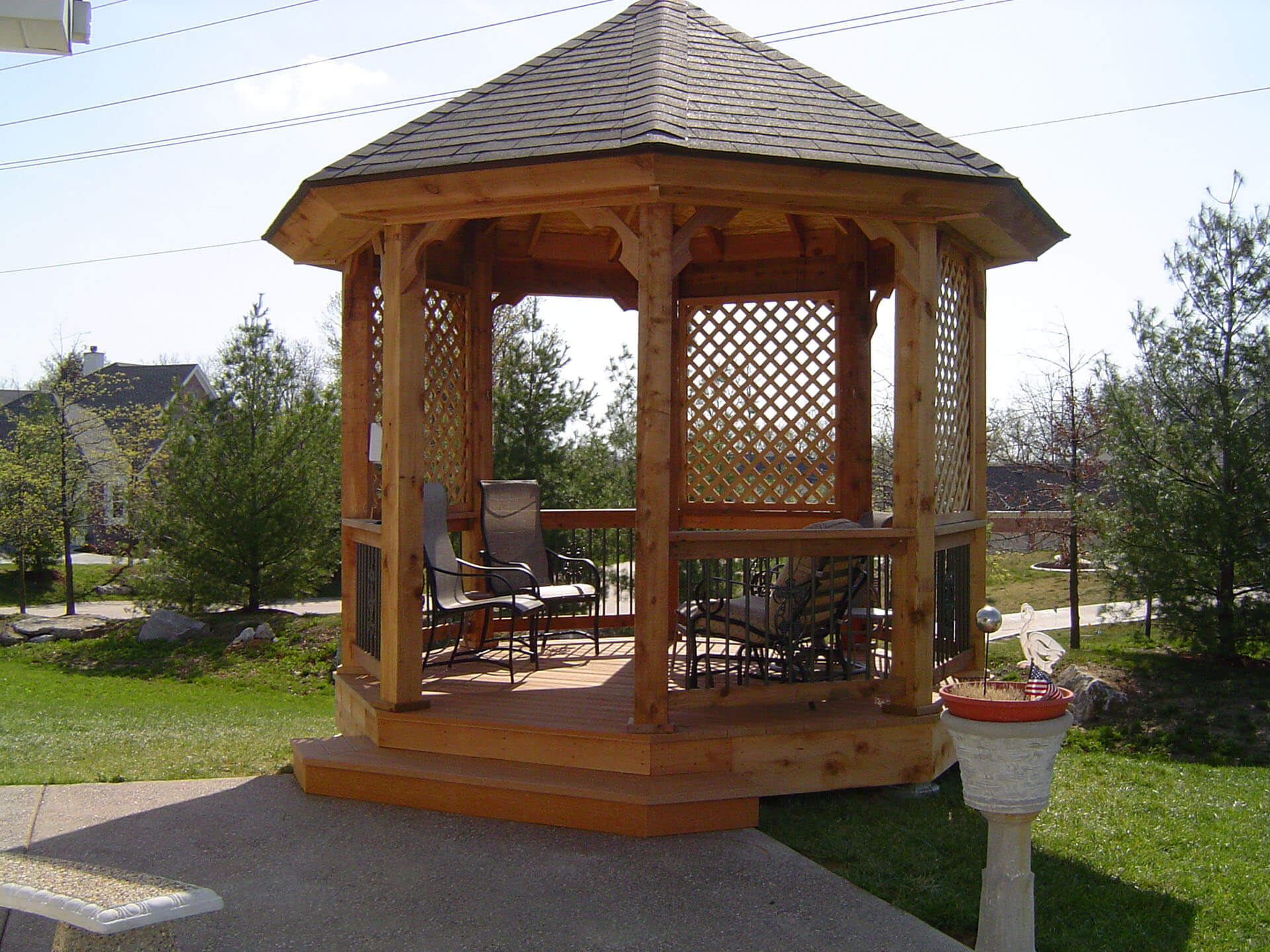 wood gazebo