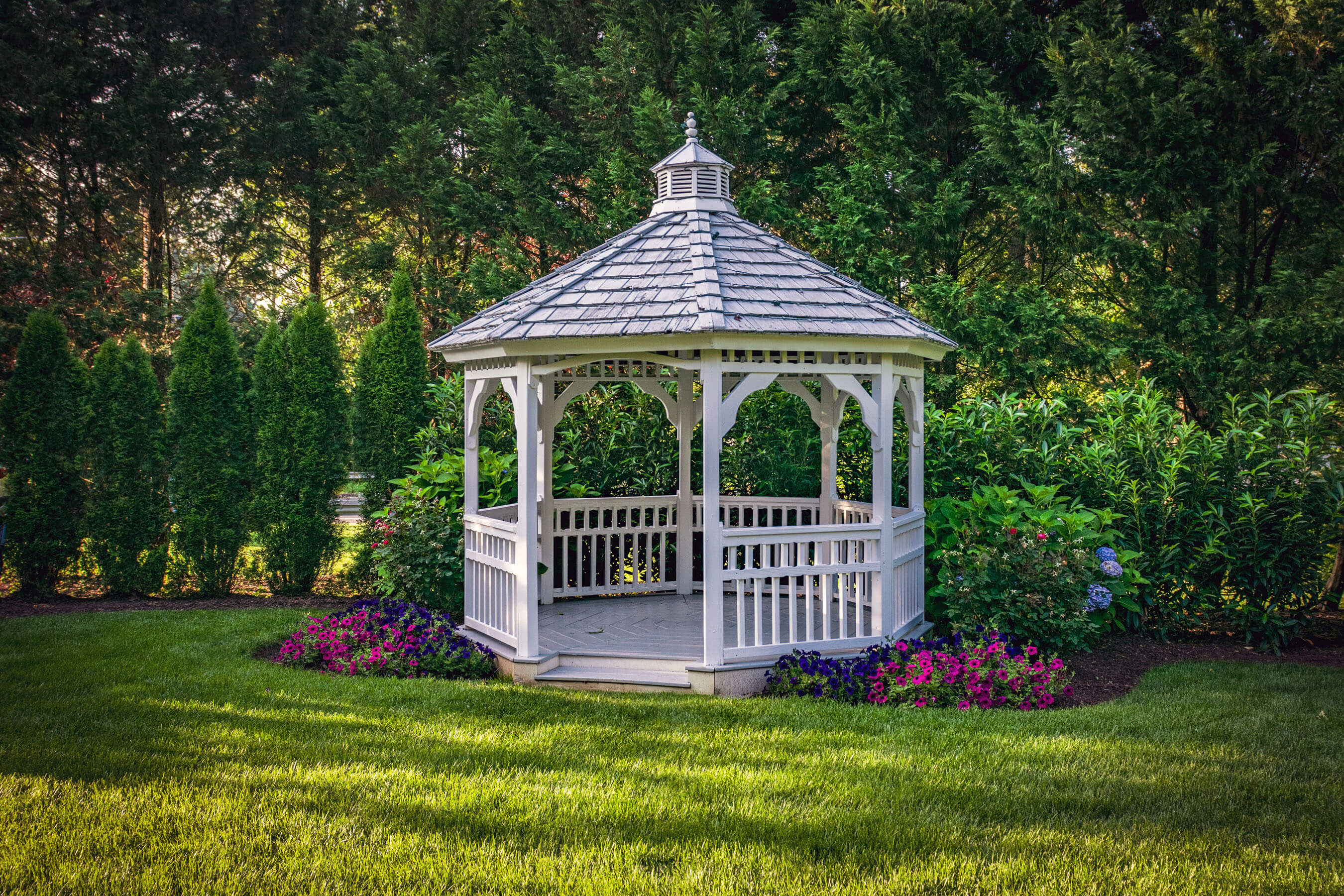 gazebo near landscaping
