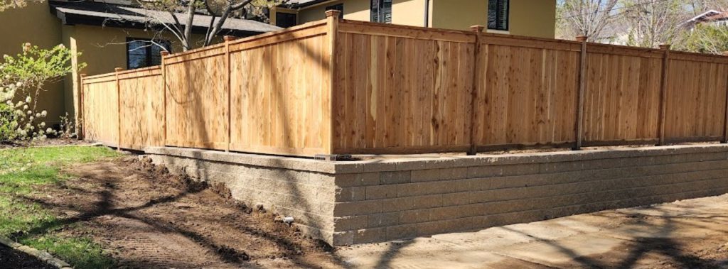retaining wall and fence in St. Louis MO