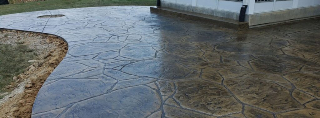 beautiful stamped patio in St. Louis