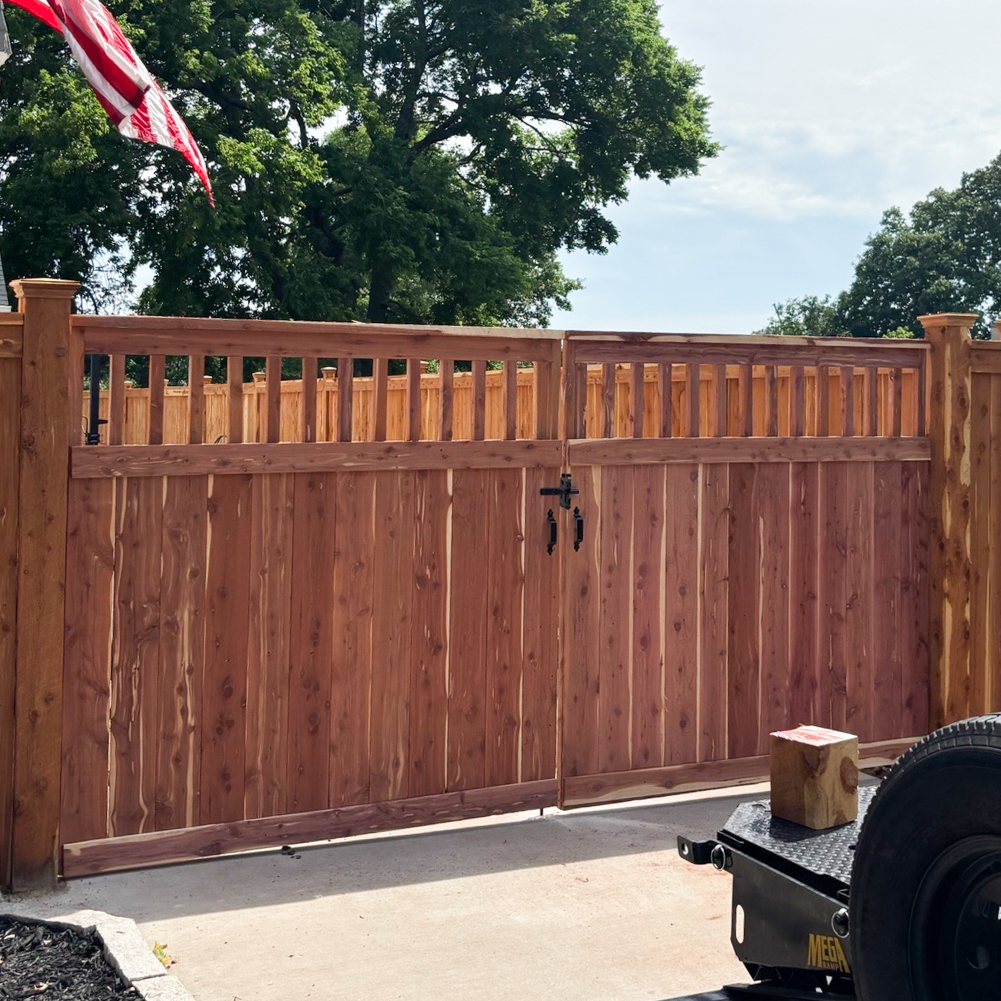 Decorative gate installation in St. Louis Missouri