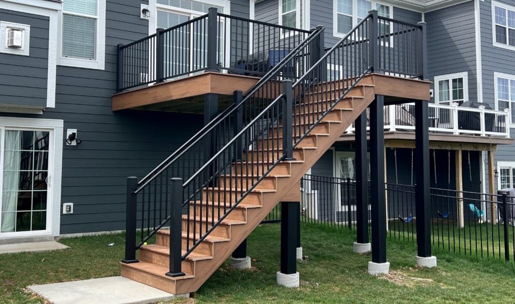 Low maintenance composite deck installation in St. Louis Missouri
